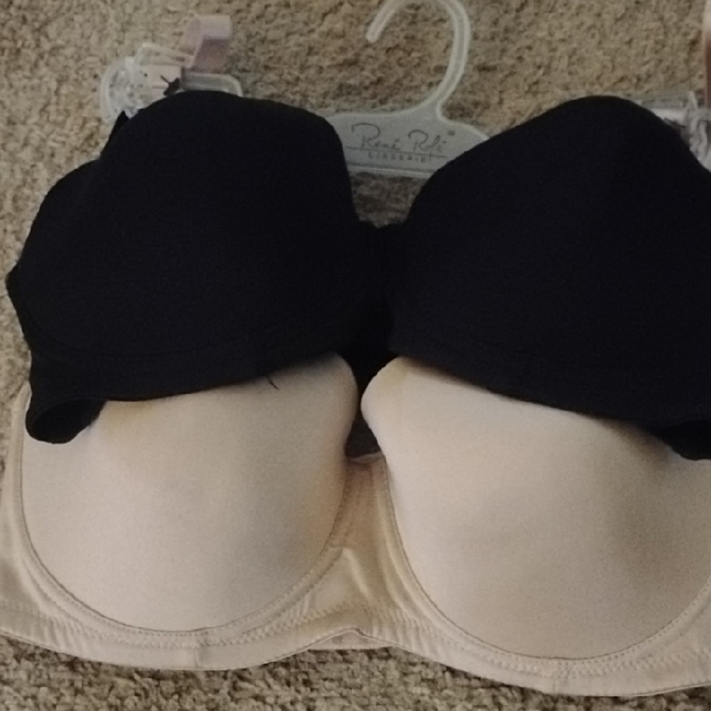 Rene Rofe Black and Cream Bra